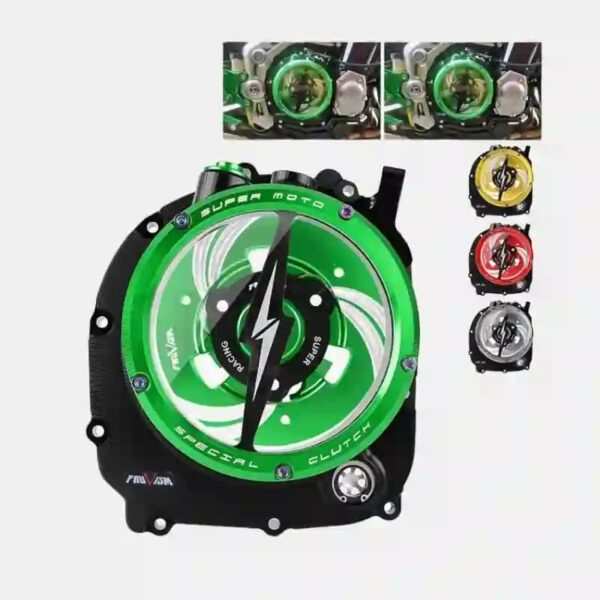 CNC Racing Clear Clutch Cover & Spring Retainer R For Kawasaki Z900RS 2018-21