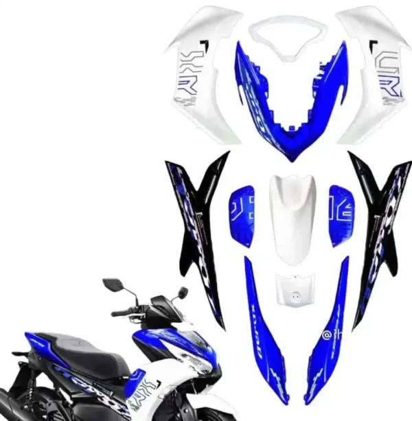 YAMAHA AEROX ACCESSORIES YAMAHA AEROX FAIRING KITS ( WHITE BLUE )