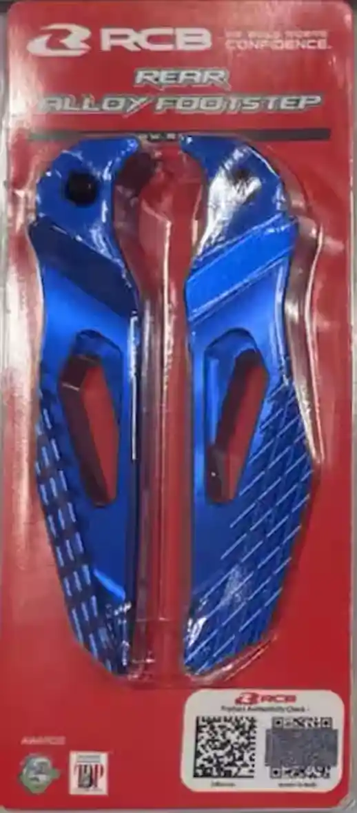 RCB ALLOY REAR FOOTSTEP AEROX 155 01FS011 (BLUE) 3 RCB ALLOY REAR FOOTSTEP AEROX 155 01FS011 (BLUE) - Image 3