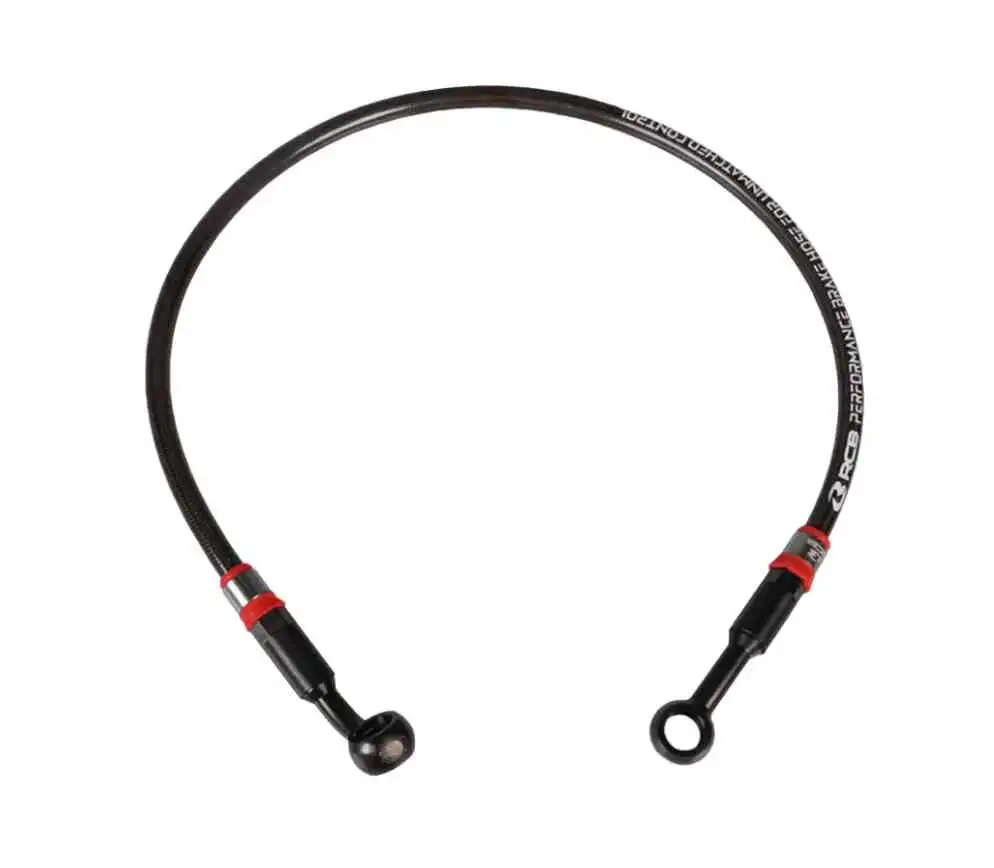 RCB S SERIES TEFLON BRAKE HOSE SILVER (01BH018T 950MM TITANIUM) 1 RCB S SERIES TEFLON BRAKE HOSE SILVER (01BH018T 950MM TITANIUM)