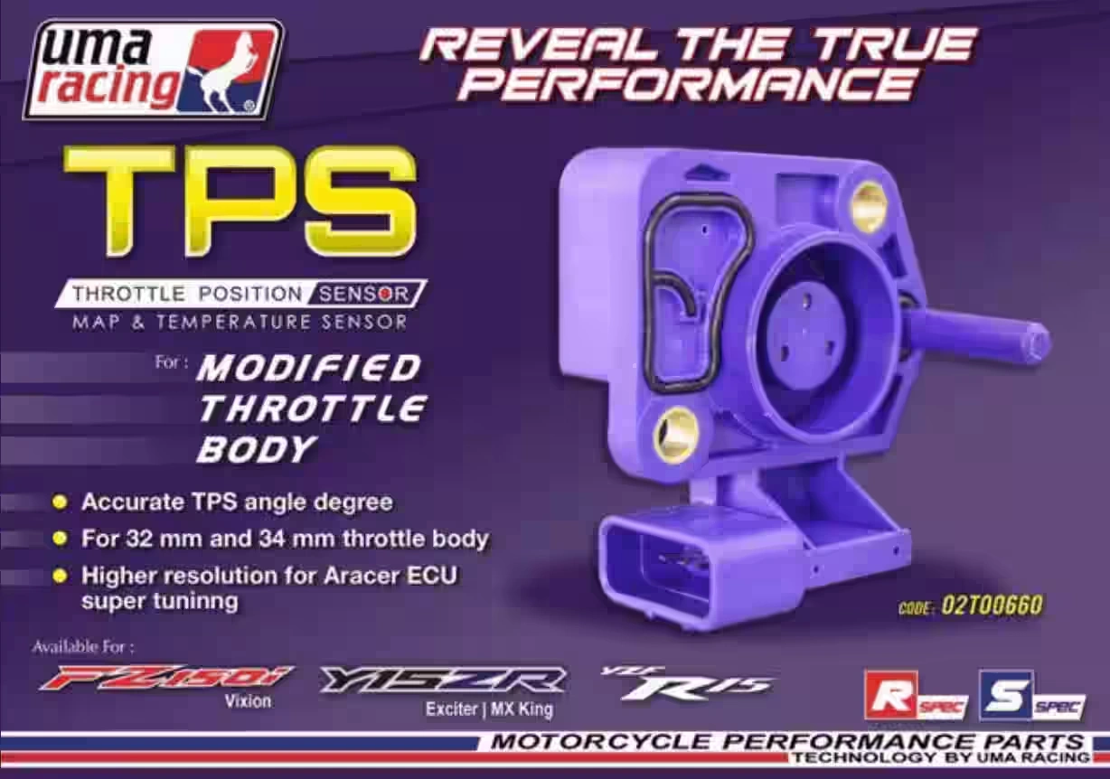 UMA RACING Throttle Position Sensor (TPS) 3 IN 1 SENSOR - Y15ZR/FZ1501/R15 02T00660 1 UMA RACING Throttle Position Sensor (TPS) 3 IN 1 SENSOR - Y15ZR/FZ1501/R15 02T00660