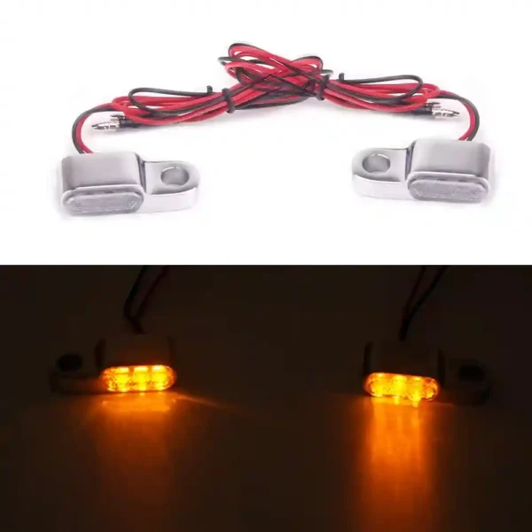 Mini Motorcycle 3 LED Front Rear Turn Signal Light Flowing Water Flashing Indicator Blinker for Harley Sportster Bobber Models - Image 2