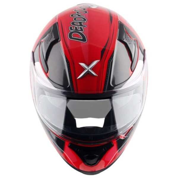 Axor Apex Marvel Deadpool Helmet – Red Black - Image 2