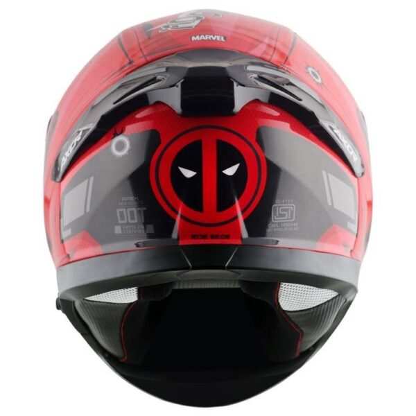 Axor Apex Marvel Deadpool Helmet – Red Black - Image 4