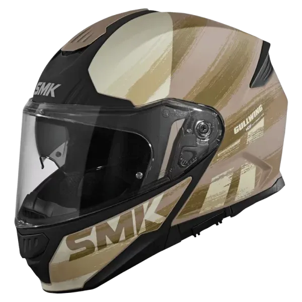 SMK Gullwing Tourleader Matt Brown Helmet- GL747 1 SMK Gullwing Tourleader Matt Brown Helmet- GL747