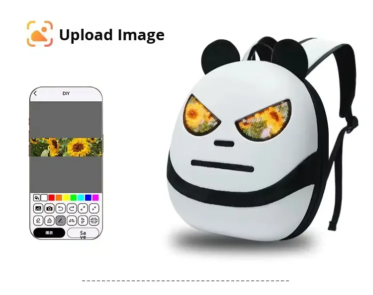 LED Bag Angry Panda 2 LED Bag Angry Panda - Image 2