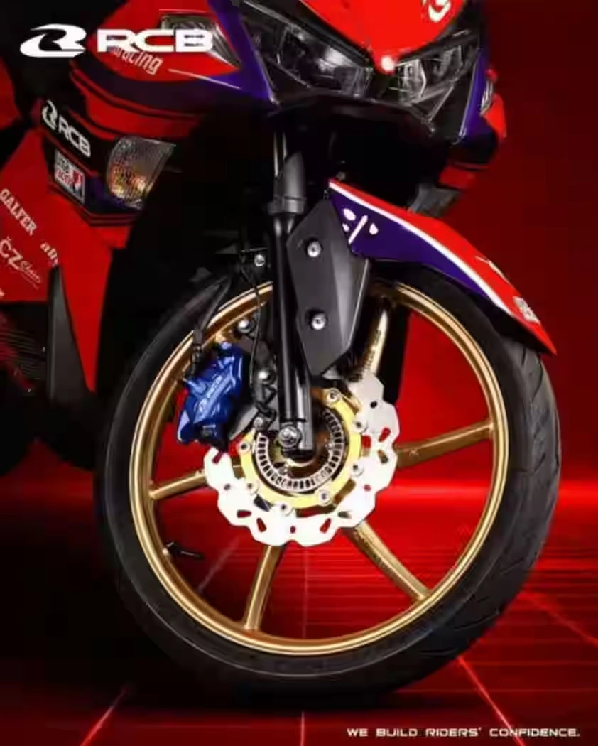 RCB SPORT RIM SP522 AEROX GOLDEN F-140*17 R-160*17 (W/BEARING) 01S0460G 2 RCB SPORT RIM SP522 AEROX GOLDEN F-140*17 R-160*17 (W/BEARING) 01S0460G - Image 2