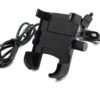 CNC Type Mobile Holder With Charger For Motorcycle