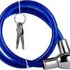 Multipurpose  Cable Lock (Multicolour) Cable Lock  (Blue, Black, Red)