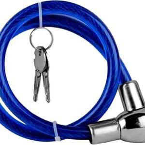 Multipurpose  Cable Lock (Multicolour) Cable Lock  (Blue, Black, Red)