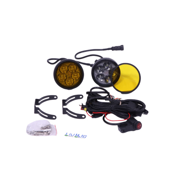 HJG 50w Round 5 LED Fog Light with Harness - Image 2
