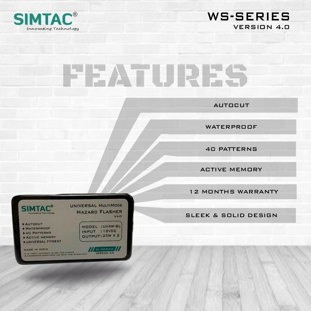 Simtac universal multimode hazard flasher (UV4W-SL6) 6 Simtac universal multimode hazard flasher (UV4W-SL6) - Image 6