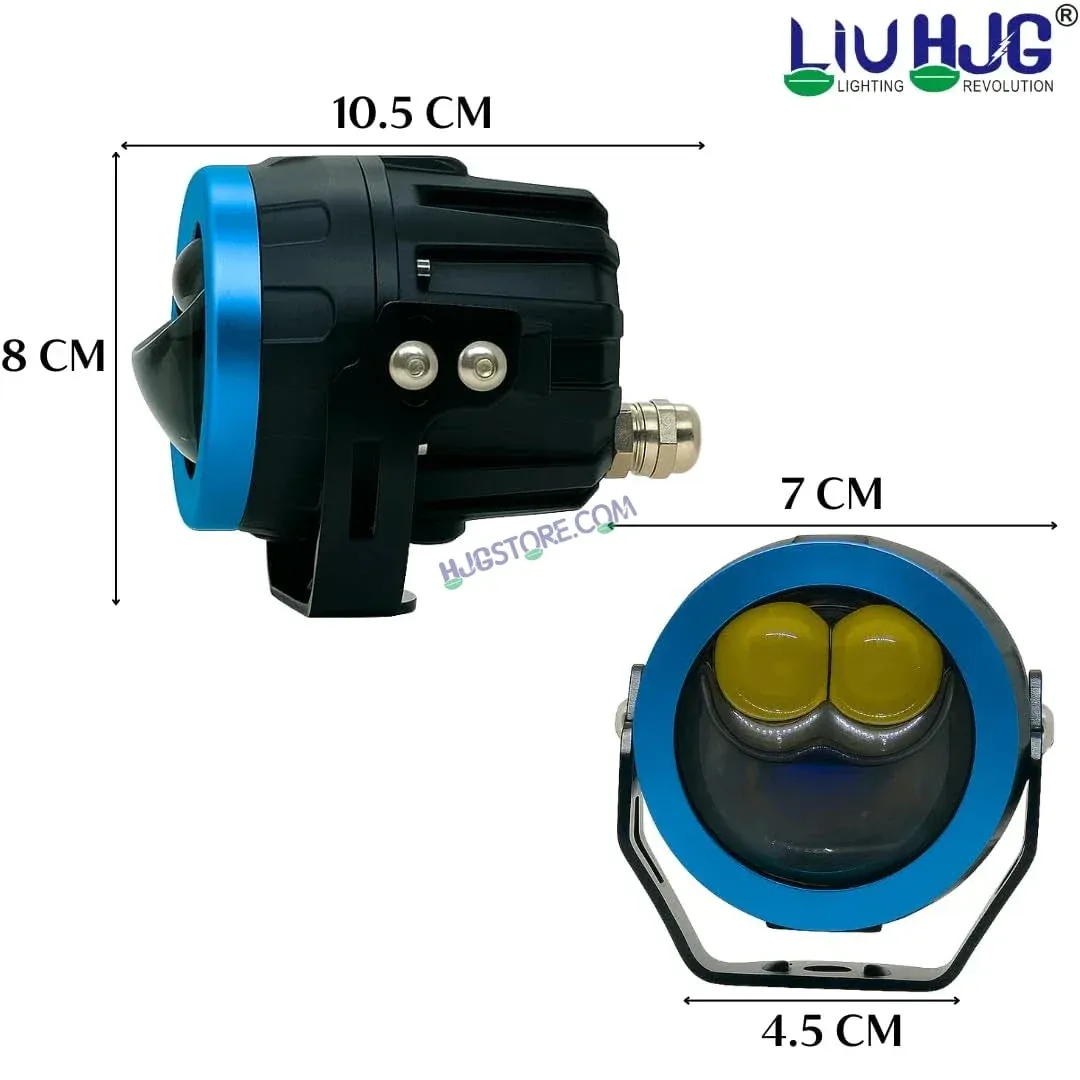 HJG Terminator 2 Projector Foglight 100W with Laser Spot and Wide Spread Red DRL/White/Yellow/Warm White Light 100W Foglight Ultra Wide Dual Intensity LED Driving Fog Lights 3000K/4300K/6500K Universal For All Cars & Bikes LIU HJG Terminator 2 Bi Foglight 4 HJG Terminator 2 Projector Foglight 100W with Laser Spot and Wide Spread Red DRL/White/Yellow/Warm White Light 100W Foglight Ultra Wide Dual Intensity LED Driving Fog Lights 3000K/4300K/6500K Universal For All Cars & Bikes LIU HJG Terminator 2 Bi Foglight - Image 4