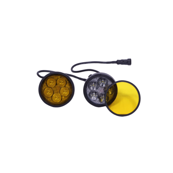 HJG 50w Round 5 LED Fog Light with Harness - Image 3