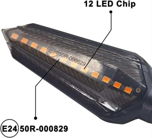 Motorcycle Turn Signals Indicator Amber Light Blinker 12V M10 - Image 4