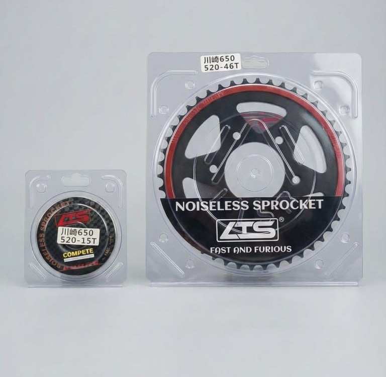 LTS Noiseless Chain Sprocket Kit for Kawasaki Ninja 650 | 520 Pitch | OEM Fit 1 LTS Noiseless Chain Sprocket Kit for Kawasaki Ninja 650 | 520 Pitch | OEM Fit