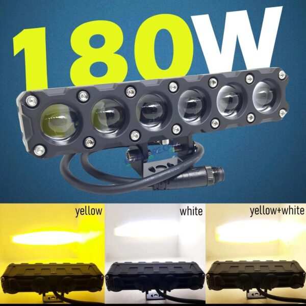 HJG Future Eyes 6 Lens Heavy with Remote Wiring Harness Kit 180W 6 Lens MEGA DRIVE Fog Light For Bike/Car/Thar/Jeep ( Cool White, 90W each * 2 = 180W Total ) - Pack of 2 HJG Future Eyes 6 Lens with Remote Wiring Harness Kit - Image 3